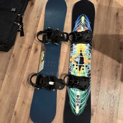 Sports LTD - Old & New Snowboard.  Both from Sports LTD.