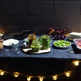 Ay Que Tacos - Their set up...homemade salsas along with all the fixings. So good! - Caterers Near Me Ay Que Tacos - Their set up...homemade salsas along with all the fixings. So good! - Caterers Near Me