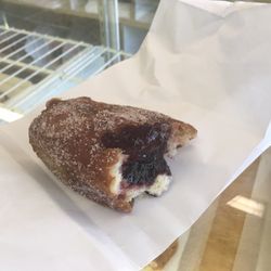 Yorktown Pastry Shop - Here's that amazing jelly donut. Yummmmm!!