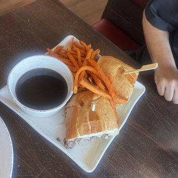 Monica’s Riverview - Prime rib sandwich (1/2) - Breakfast & Brunch Near Me - Antioch, California Monica’s Riverview - Prime rib sandwich (1/2) - Breakfast & Brunch Near Me - Antioch, California