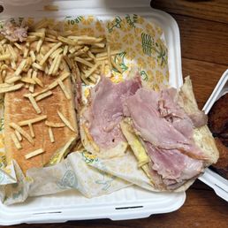 Soggy gross Cuban sandwich