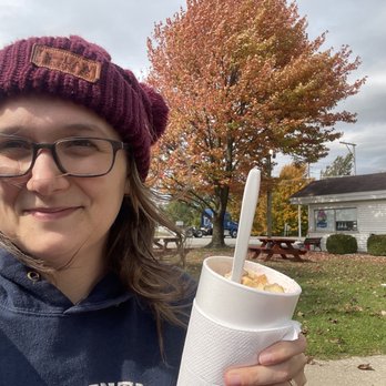 Yup's Dairyland - Me in their outdoor eating area - Ice Cream & Frozen Yogurt Near Me - Middlebury, Indiana Yup's Dairyland - Me in their outdoor eating area - Ice Cream & Frozen Yogurt Near Me - Middlebury, Indiana