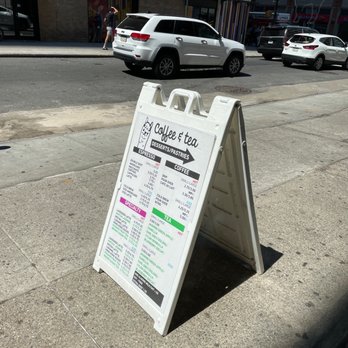 Bibble & Sip - Drink menu board. - Coffee & Tea Near Me - New York, New York