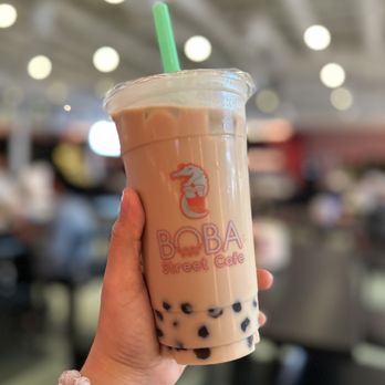 Boba Street Cafe - She had an Okinawa Milk Tea ! - Ice Cream & Frozen Yogurt Near Me - Pembroke Pines, Florida Boba Street Cafe - She had an Okinawa Milk Tea ! - Ice Cream & Frozen Yogurt Near Me - Pembroke Pines, Florida