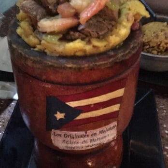 El Pilón Borincano - SO AMAZING. steak & shrimp mofongo - Latin American Near Me - Ponce, Puerto Rico