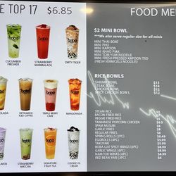 Boba Luv - Menu