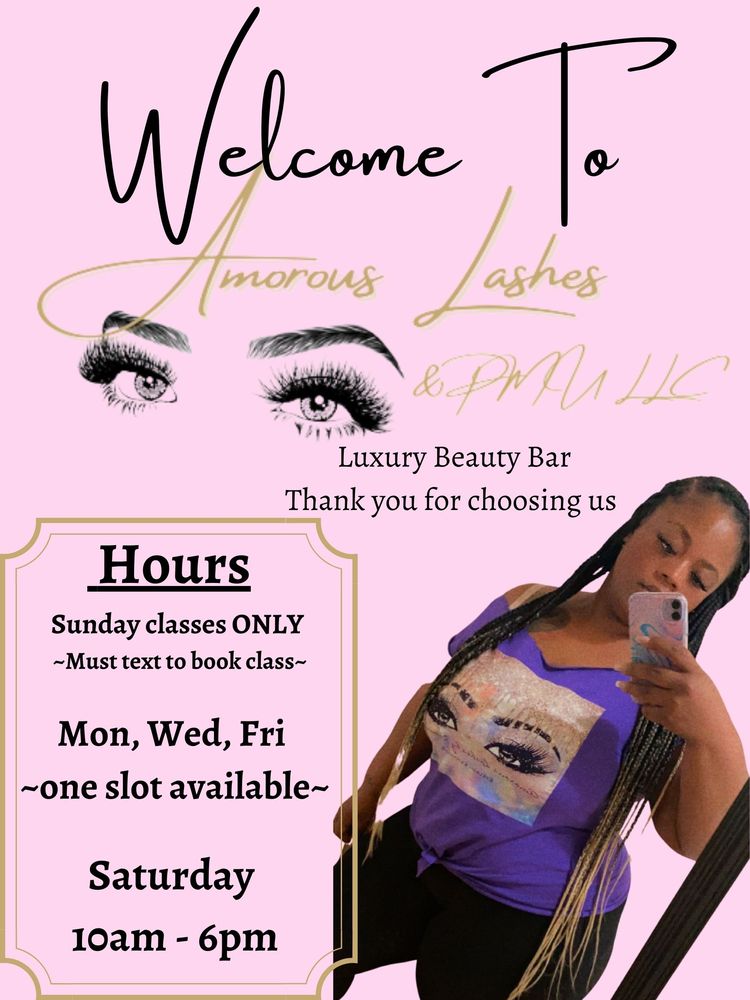 Amorous Lashes & PMU Logo
