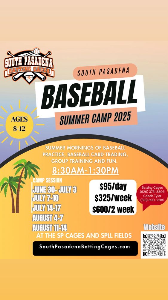 South Pasadena Batting Cages Logo
