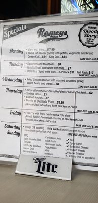 Menu photo 4 Romeys Place Bar & Grill Franklin, WI Menu photo 4 Romeys Place Bar & Grill Franklin, WI