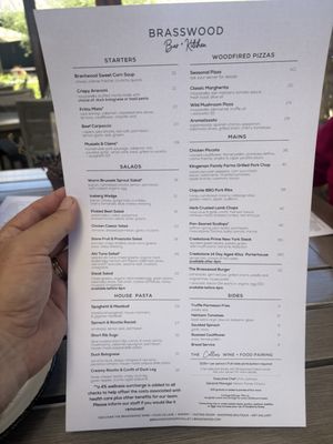 Menu photo 1 Brasswood Bar + Kitchen Saint Helena, CA Menu photo 1 Brasswood Bar + Kitchen Saint Helena, CA