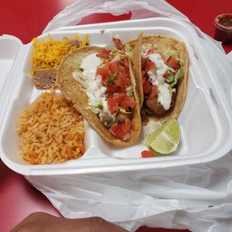 Fish taco combo plate #12 for $10
