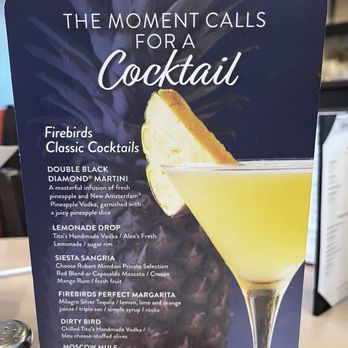 Firebirds Wood Fired Grill - Cocktail menu - Steakhouses Near Me - Tucson, Arizona Firebirds Wood Fired Grill - Cocktail menu - Steakhouses Near Me - Tucson, Arizona