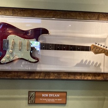 Hard Rock Cafe - Bob Dylan's used guitar! - Burgers Near Me - Key West, Florida Hard Rock Cafe - Bob Dylan's used guitar! - Burgers Near Me - Key West, Florida