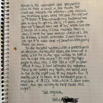 College Grove Dentistry - My letter to Dr Hejazi - General Dentistry Near Me - San Diego, California College Grove Dentistry - My letter to Dr Hejazi - General Dentistry Near Me - San Diego, California