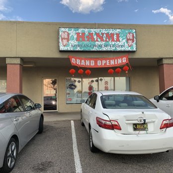 Hanmi - two cars parked in front of a chinese restaurant - Korean Near Me - Albuquerque, New Mexico