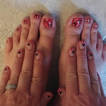 Haute Nails - Wanted Disney themed mani/pedi:  Tina and Casey NAILED it! Pun intended!! SO HAPPY!! - Nail Salons Near Me - Murrieta, California