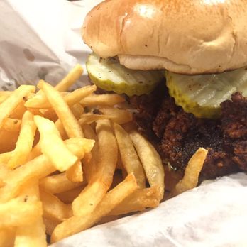 Nashbird - Hot Chicken Sandwich with Fries - Southern Near Me - Oklahoma City, Oklahoma