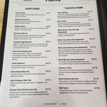 Aloha Mamacita - Menu - Mexican Near Me - Honolulu, Hawaii