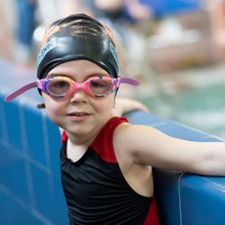 Swim with Rick - Maxi. First swim meet. She's 3 years old.