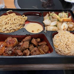 Tokyo Sushi Korean BBQ - Steak and scallop hibachi bento box