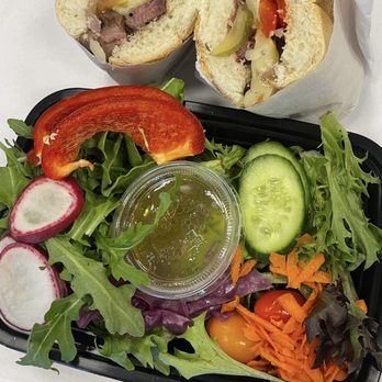 Big Bites - NY Steak Sandwich with Rainbow Salad - Caterers Near Me - San Francisco, California