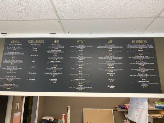 Menu photo 2 Summers Deli San Diego, CA Menu photo 2 Summers Deli San Diego, CA