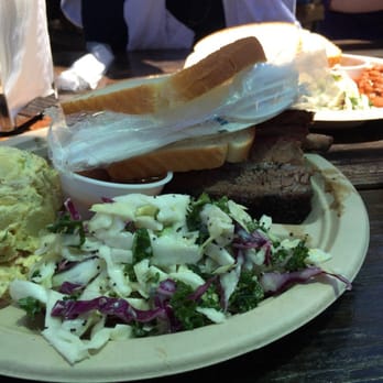 Micklethwait Craft Meats - Brisket, slaw, & potato salad - Food Trucks Near Me - Austin, Texas
