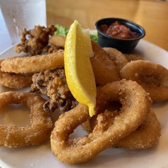 Olympic Cafe - Calamari was very tasty, enjoyed the dipping sauce. - Seafood Near Me - Kapaa, Hawaii
