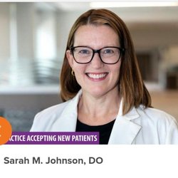 Memorial Family Medicine - Sarah Johnson DO at Memorial Damascus family medicine.