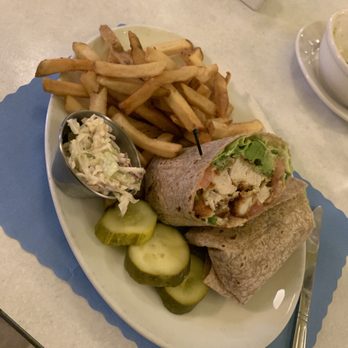 EJ's Luncheonette - Honey Dijon chicken wrap - Diners Near Me - New York, New York EJ's Luncheonette - Honey Dijon chicken wrap - Diners Near Me - New York, New York