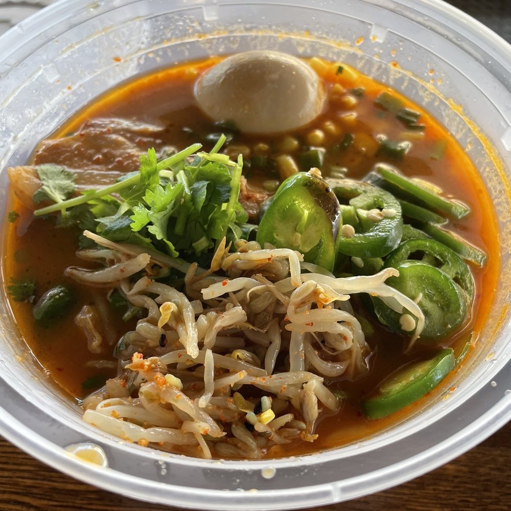 Lmana Poke N Ramen - Spicy miso with pork - Ramen Near Me - Lancaster, California Lmana Poke N Ramen - Spicy miso with pork - Ramen Near Me - Lancaster, California