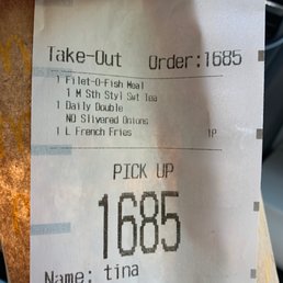 Keep your ticket to show them as you are not likely to get what you order