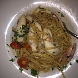 Linguini with calamari