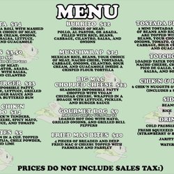 The most Delicious food menu