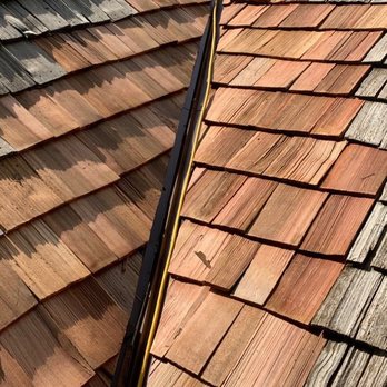 Guardian Home Improvements - After replaced sheathing and cedar shakes in the area of the roof valley - Roofing Near Me - New Berlin, Wisconsin