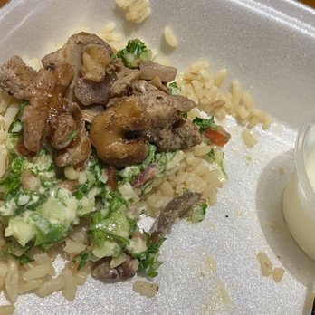 Island Grill - This is the rice from the Beef Kabob and the chicken from the Hanover plate. - Mediterranean Near Me - Spring, Texas