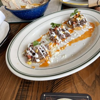 Muchacho - Smoked Brisket Sopes - Mexican Near Me - Dallas, Texas Muchacho - Smoked Brisket Sopes - Mexican Near Me - Dallas, Texas
