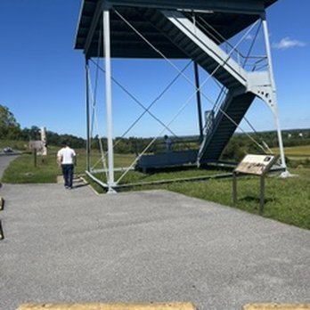 Gettysburg Beyond the Battle Museum - THIS IS THE PLATFORM YOU CAN EXAMINE THE BATTLE FIELD WHERE THE MAINE BRIGADE FOUGHT VALIANTLY ALMOST TO THE LAST MAN. - Museums Near Me - Gettysburg, Pennsylvania