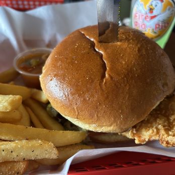 Fire Pio Pio - Green chili chicken sandwich and regular fries - Chicken Wings Near Me - Colorado Springs, Colorado Fire Pio Pio - Green chili chicken sandwich and regular fries - Chicken Wings Near Me - Colorado Springs, Colorado