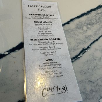 Catch 31 Fishhouse and Bar - Happy hour drink menu - Bars Near Me - Virginia Beach, Virginia Catch 31 Fishhouse and Bar - Happy hour drink menu - Bars Near Me - Virginia Beach, Virginia