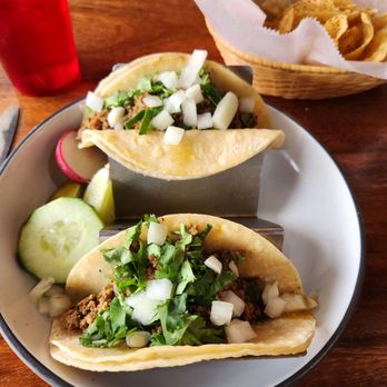 Senor Chile Cafe - Two chicken street tacos. $4 each. - Mexican Near Me - Severna Park, Maryland