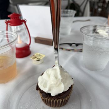 Barefoot Queen - Dinner was topped off with a chocolate cupcake - Boat Charters Near Me - North Myrtle Beach, South Carolina
