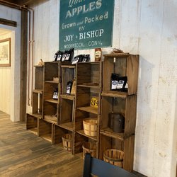 Woodstock Orchards - A display of coffee and honey
