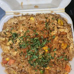 Breaux Bridge Jackson - Cajun rice. It was hot, and very salty. I tasted no cajun seasoning at all.