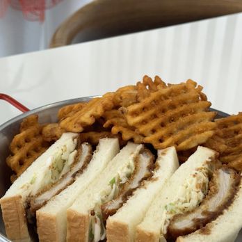 Katsu Bar - Katsu sando with Waffle fries - Japanese Curry Near Me - Irvine, California Katsu Bar - Katsu sando with Waffle fries - Japanese Curry Near Me - Irvine, California