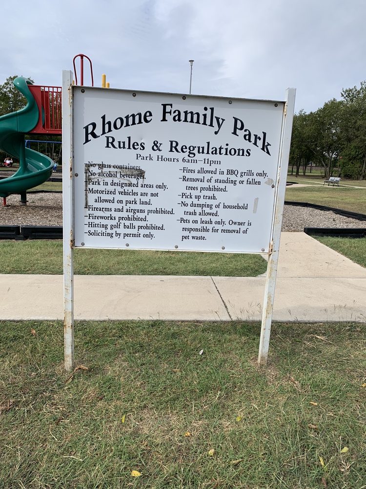 RHOME FAMILY PARK 290 Virginia Ln, Rhome, TX Yelp