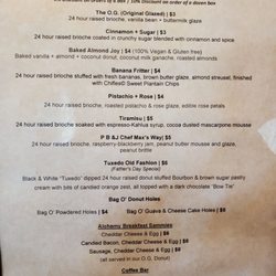 Sweet Alchemy Confectionery - Menu