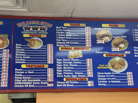 Menu photo 3 Molcasalsitas Fullerton, CA