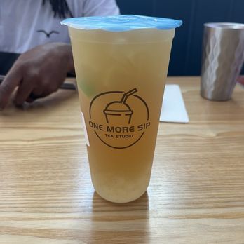 One More Bite Dumpling House - Jasmine Lemon Bomb Tea - Shanghainese Near Me - San Marcos, California