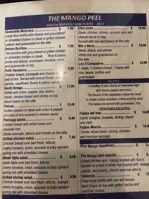 Menu photo 4 The Mango Peel Elkin, NC